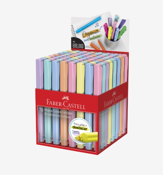 Marca Texto Faber-Castell Grifpen Tons Pastel  - MT70TPZF