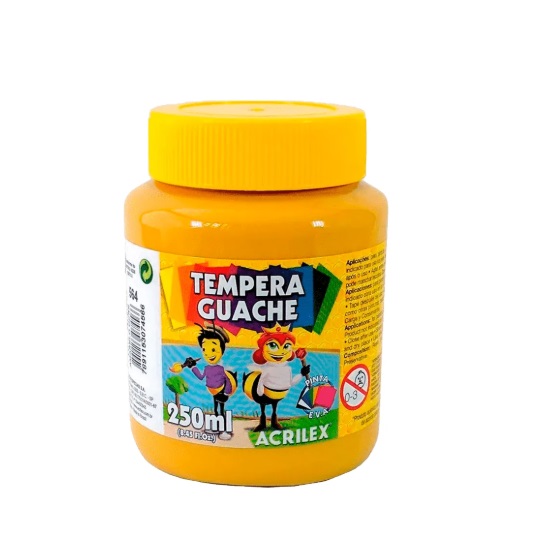 Tinta Guache Amarela Acrilex 250ml - ACRILEX 505