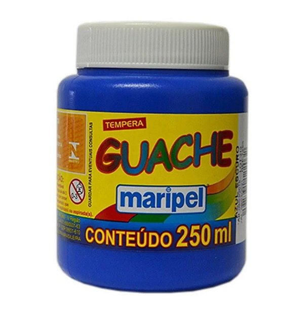 Tinta Guache Maripel 250 ml Azul Escuro MARIPEL 7253