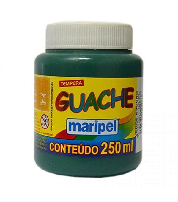 Tinta Guache Maripel 250 ml Verde Escuro MARIPEL  7256