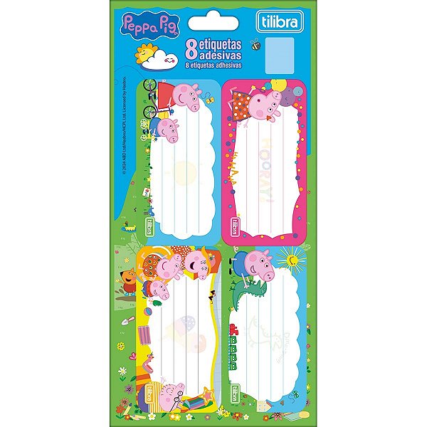 Etiqueta Escolar Adesiva Peppa Pig TILIBRA - 357961