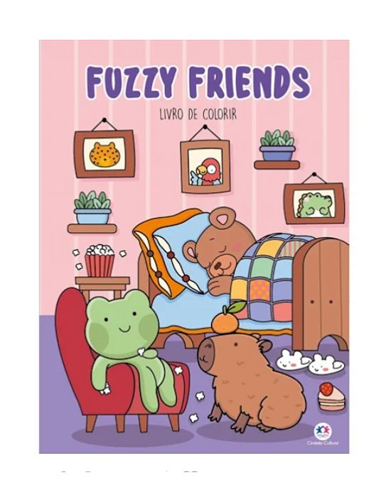 Bobbie Goods - Livro de Colorir - Fuzzy Friends - 32 páginas - 3676340643