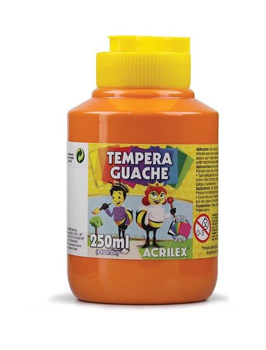 Tinta Guache 250 ml (Laranja) 517 - Acrilex