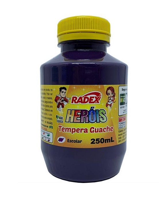Tinta Guache 250 ml Roxo - Radex