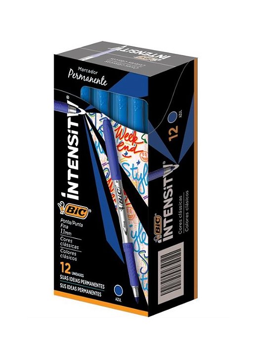 Marcador Permanente Marking 1.1mm Azul - Bic 100772