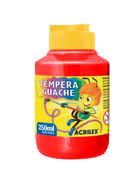 Tinta Guache 250 ml (Vermelho Fogo) 507 - Acrilex