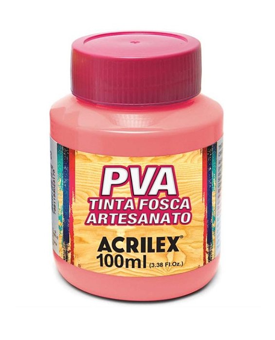 Tinta PVA 100 ml Rosa Chá - Acrilex