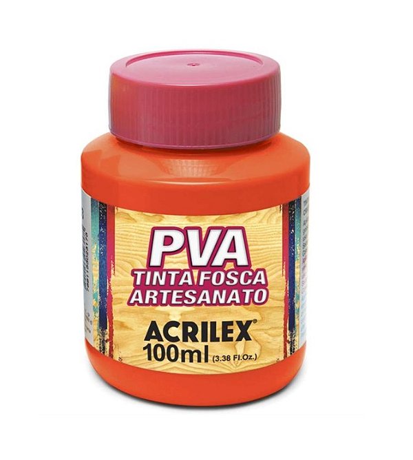 Tinta PVA 100 ml Laranja - Acrilex