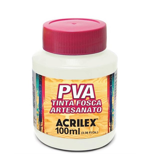 Tinta PVA 100 ml Branco - Acrilex