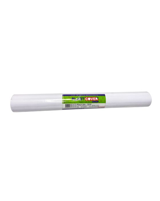 Papel contact Adesivo 45 cm x 10 m Opaco Branco - Plastcover