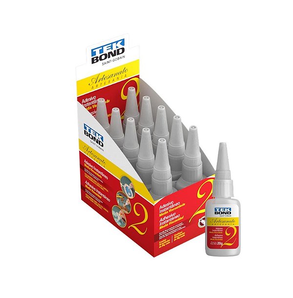 Cola (adesivo instantâneo) Artesanato 2 20g - Tekbond