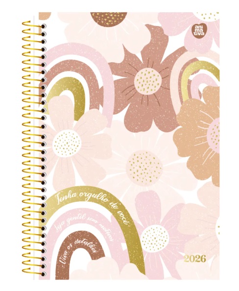 PLANNER ESPIRAL MULHER 2026 ANIMATIVA 10124