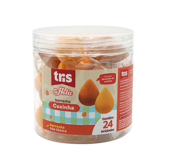 Borracha Coxinha Holic Lanchinhos - Tris 910714