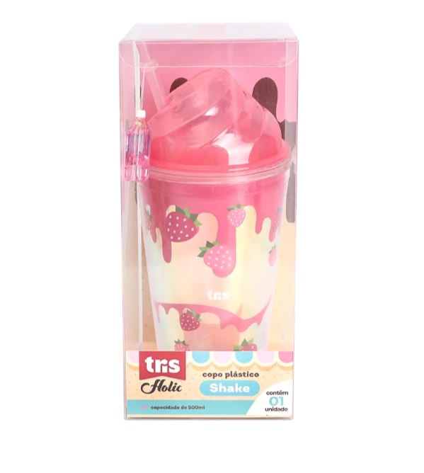Copo Plástico Shake Holic Docinhos 500ML- Tris 910745