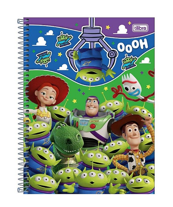 Caderno Espiral Capa Dura Universitário 1 Matéria Toy Story 80 Folhas - Tilibra 308587