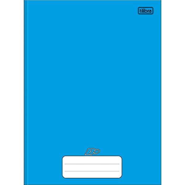 Caderno Brochura Capa Dura Universitário D+ Azul 96 Folhas - Tilibra - 116785