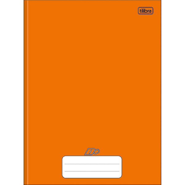 Caderno Brochura Capa Dura Universitário D+ Laranja 96 Folhas - TILIBRA - 317331