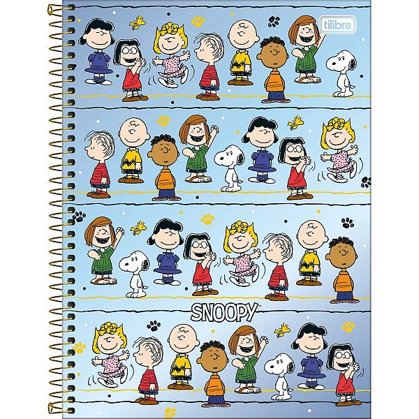 Caderno Espiral Capa Dura Universitário 1 Matéria Snoopy Core 80 Folhas TILIBRA - 396036