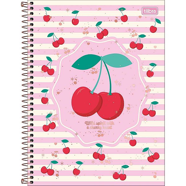 Caderno Espiral Capa Dura Universitário 1 Matéria Amarena 80 Folhas - TILIBRA -397750