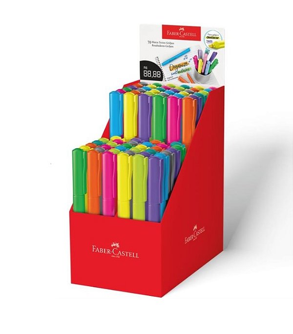 Caneta Marca Texto Grifpen Cores Neon - Faber-Castell 078807