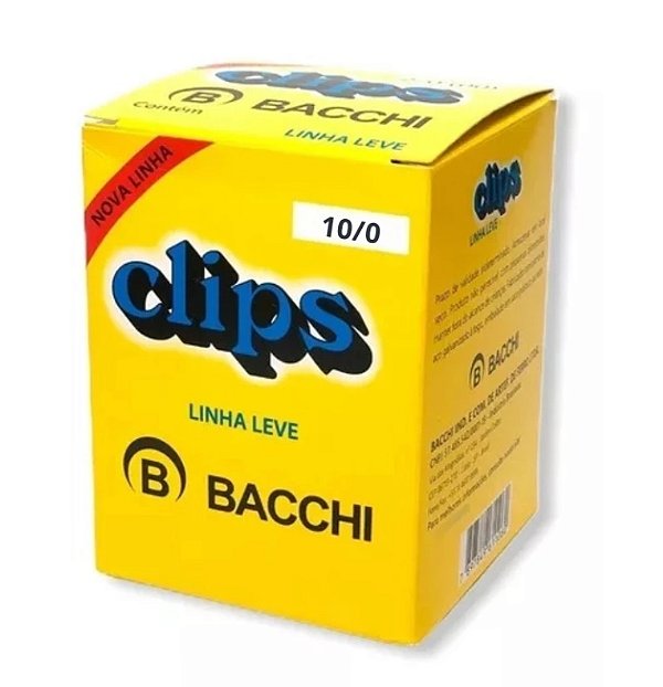 Clips Galvanizado Bacchi 10/0 Com 120 Unidades Linha Leve