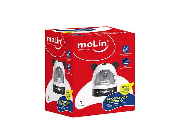 APONTADOR ELÉTRICO AUTO STOP - MOLIN 15630