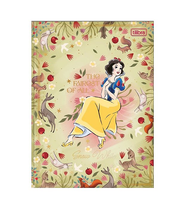 Caderno Branca de Neve Brochura Capa Dura Colegial 80F - Tilibra