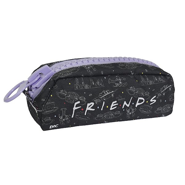 Estojo DAC em tecido com zíper trator – Friends – 4797