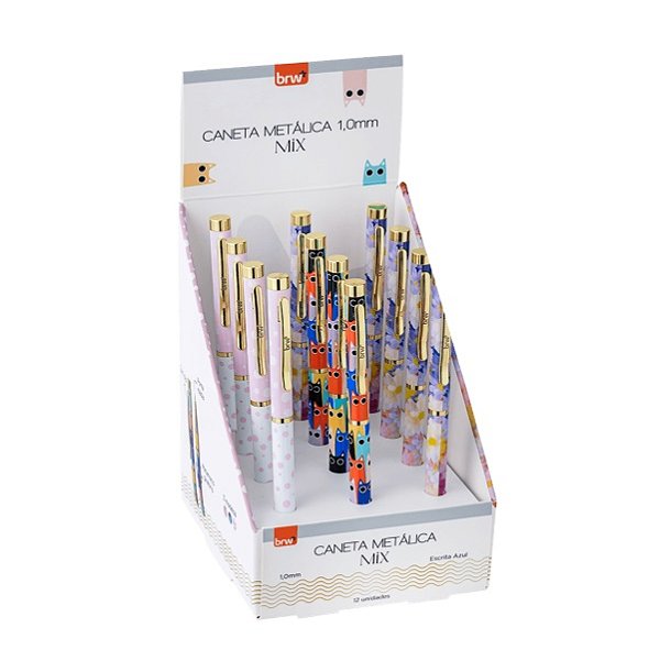 CANETA METALICA 1,0MM MIX - CA0704
