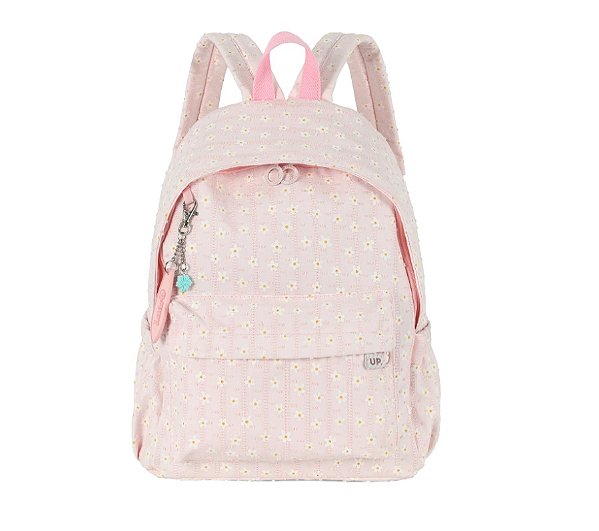 Mochila Luara Juvenil Média Laise Floral By Up4you