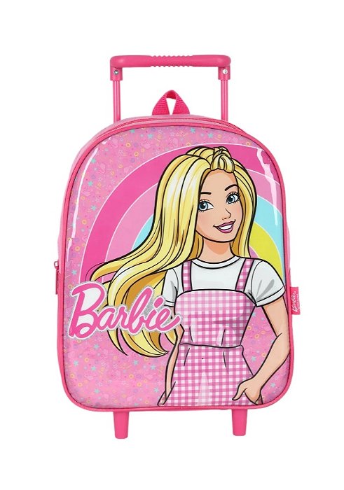 Mochila de Rodinhas Barbie Rosa Pink