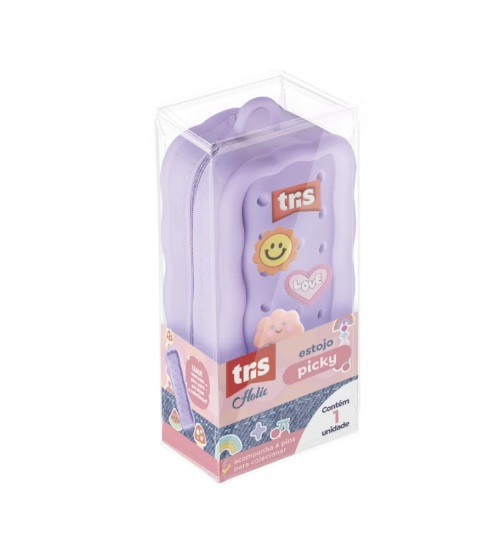 Estojo Picky Holic Charm – Em Silcone – Com 4 Pins