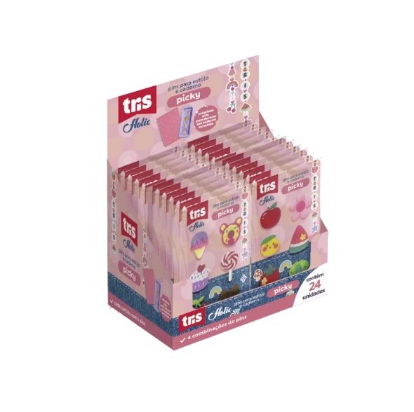 Pins Picky Holic Charm – 4 Variações