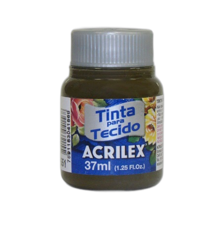 Tinta para Tecido 37ml Acrilex  Marrom