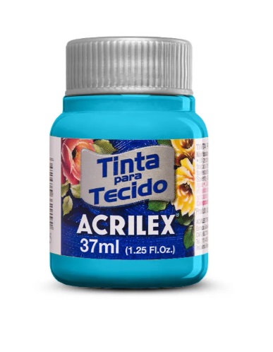 Tinta para Tecido 37ml Acrilex Azul Celeste