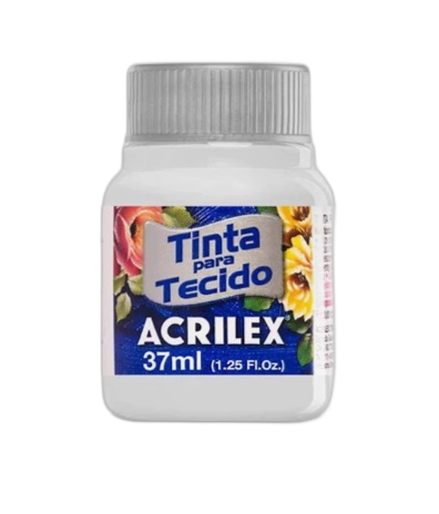 Tinta para Tecido 37ml Acrilex Branco