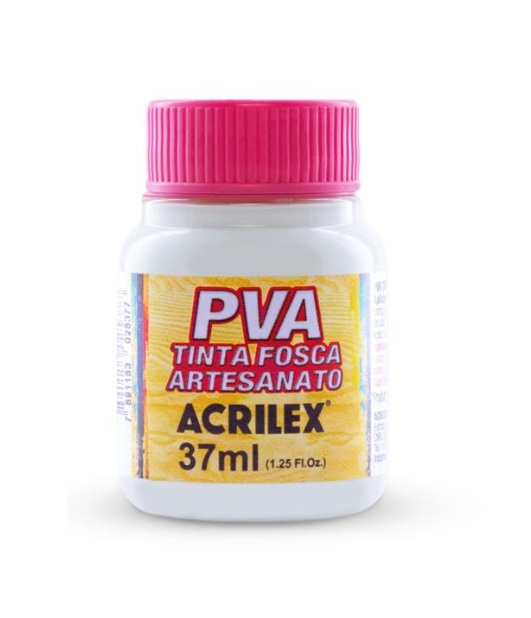 Tinta PVA 37 ml Branca - Acrilex