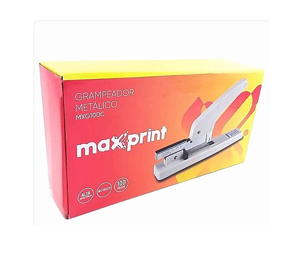 Grampeador Metal 100 Folhas MX-G100C Maxprint - UN 71000002
