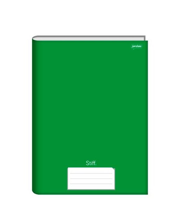 Caderno brochurao capa dura stiff 48 folhas Verde- jandaia 00058