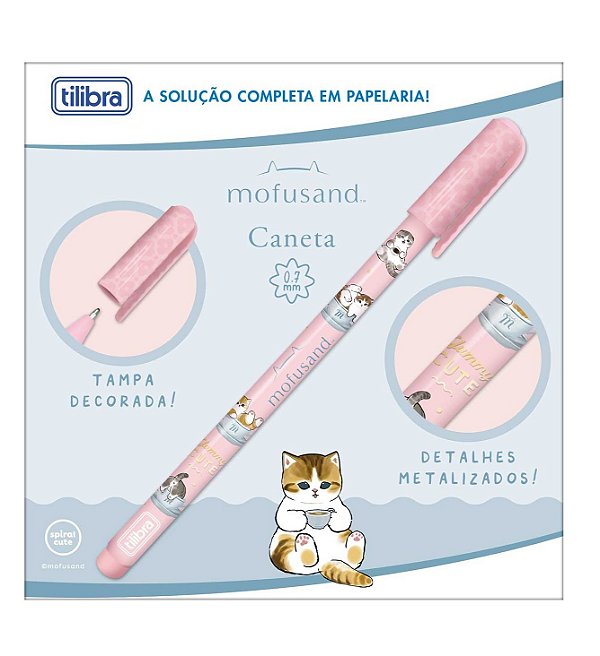 Caneta Esferográfica 0.7mm Mofusand - TILIBRA 403334