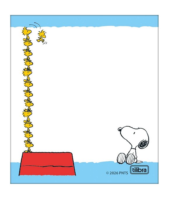 Bloco Tilembrete Snoopy 80X91mm 100 Folhas- TILIBRA 395196