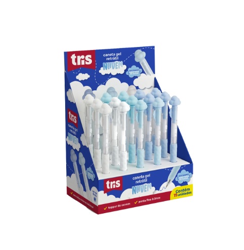 Caneta Gel Retrátil Nuvem – 0.5mm - Tris 915894