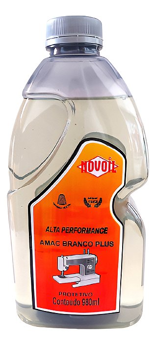 Óleo Branco Para Máquina de Costura 980ml Novoil