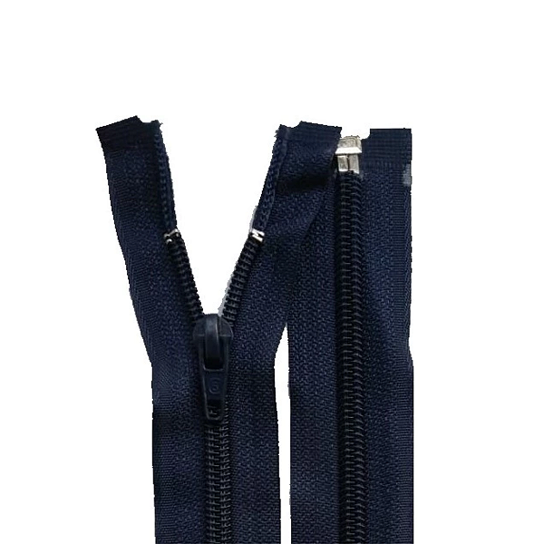 Zíper Nylon Destacável Separável Marinho Nº5 com 10 ou 50 Unidades, Varios Tamanhos