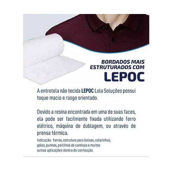 Entretela Termocolante Não Tecido - 50m x 90cm Largura