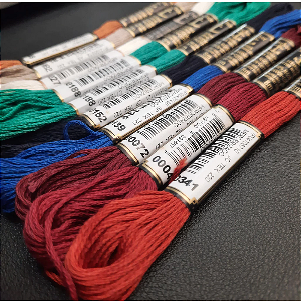 Kit 10 Linha Meada Anchor - Cores Sortidas (cores da foto)