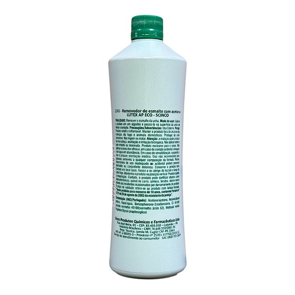Lutex acetona Removedor 500ml removedor de esmalte