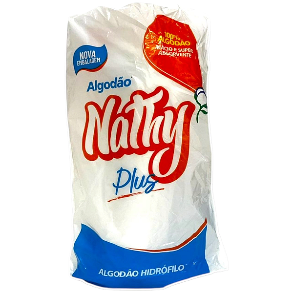 Algodão Hidrófilo Rolo 250g Multiuso Estética Nathy