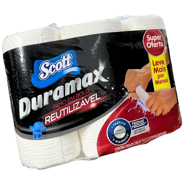 Duramax Scott toalha reutilizável 3 unidades