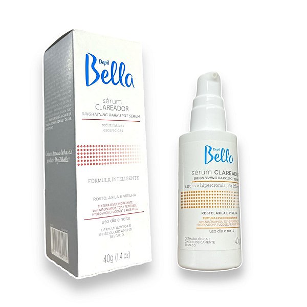 Clareador Sérum Rosto Axila e Virilha Depil Bella 40g
